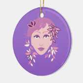 Bloemen Mode Keramisch Ornament (Links)