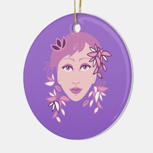 Bloemen Mode Keramisch Ornament (Links)