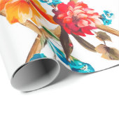 bloemen mode ontwerpbloem,olie,schilderij; cadeaupapier (Rol Hoek)