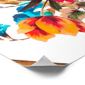 bloemen mode ontwerpbloem,olie,schilderij; poster (Hoek)