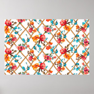 bloemen mode ontwerpbloem,olie,schilderij; poster