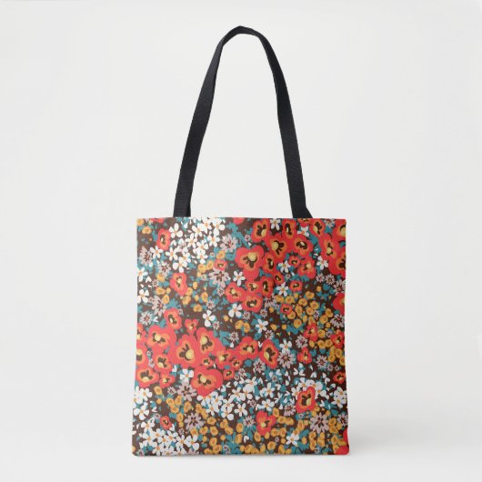 Bloemen Mode: Spring Dress Print. Tote Bag (Voorkant)