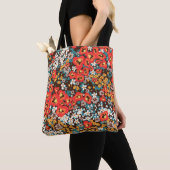 Bloemen Mode: Spring Dress Print. Tote Bag (Dichtbij)