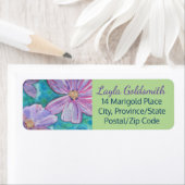 Bloemen Moderne Adresetiketten Etiket (Insitu)