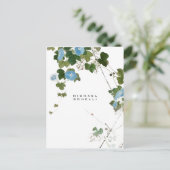 Bloemen Moderne Eigen Naam Professioneel Briefkaart (Staand voorkant)