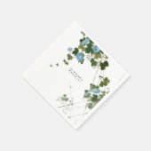 Bloemen Moderne Eigen Naam Professioneel Servet (Hoek)