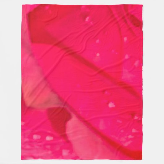 Bloemen moderne fleece deken, groot 60" x 80" (Voorkant)