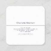 Bloemen Moderne professionele bloemist Vierkante Visitekaartje (Achterkant)