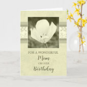 Bloemen Moeder Verjaardag Kaart (Gele Bloem)