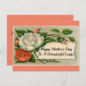  bloemen Moederdag Briefkaart (Voorkant / Achterkant)