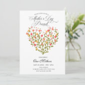 bloemen Moederdag Brunch Kaart (Staand voorkant)