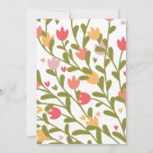 bloemen Moederdag Brunch Kaart (Achterkant)