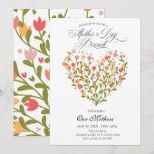 bloemen Moederdag Brunch Kaart (Voorkant / Achterkant)