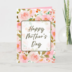 Bloemen Moederdag Kaart, Kaart voor mama