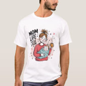  Bloemen Moederdag T-shirt (Voorkant)