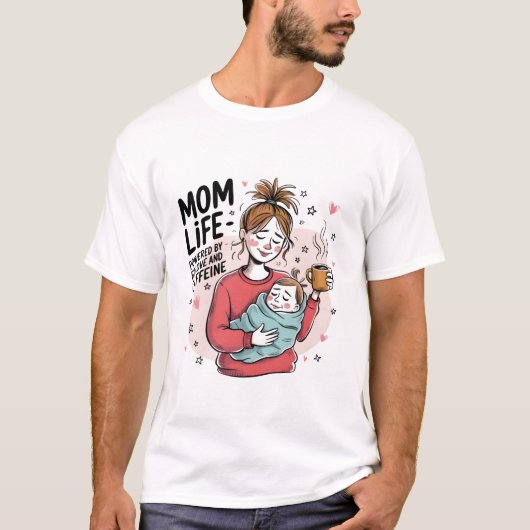 Bloemen Moederdag T-shirt (Voorkant)