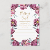 Bloemen Moeder's Zegen Kaart Gebed Notitiekaarten (Voorkant)