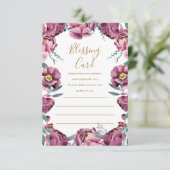 Bloemen Moeder's Zegen Kaart Gebed Notitiekaarten (Staand voorkant)