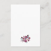 Bloemen Moeder's Zegen Kaart Gebed Notitiekaarten (Achterkant)