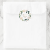 Bloemen Moeder's Zegen Partij Gepersonaliseerd Ronde Sticker (Tas)