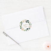 Bloemen Moeder's Zegen Partij Gepersonaliseerd Ronde Sticker (Envelop)