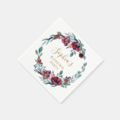 Bloemen Moeder's Zegen Partij Gepersonaliseerd Servet (Hoek)