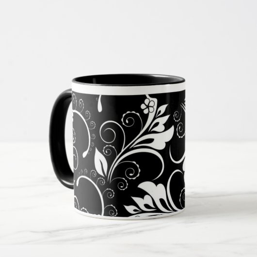 bloemen mok (Voorkant links)