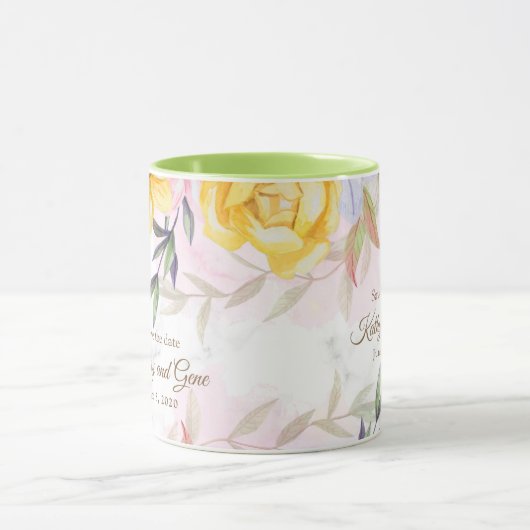 Bloemen Mok-Bewaar de datum Mok (Midden)