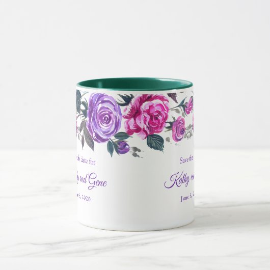 Bloemen Mok-Bewaar de datum Mok (Midden)