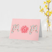 Bloemen Mom Moederdag Kaart (Gele Bloem)