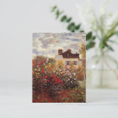  bloemen monet-tuin-in-argenteuil-zon briefkaart (Staand voorkant)