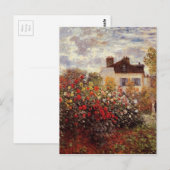  bloemen monet-tuin-in-argenteuil-zon briefkaart (Voorkant / Achterkant)