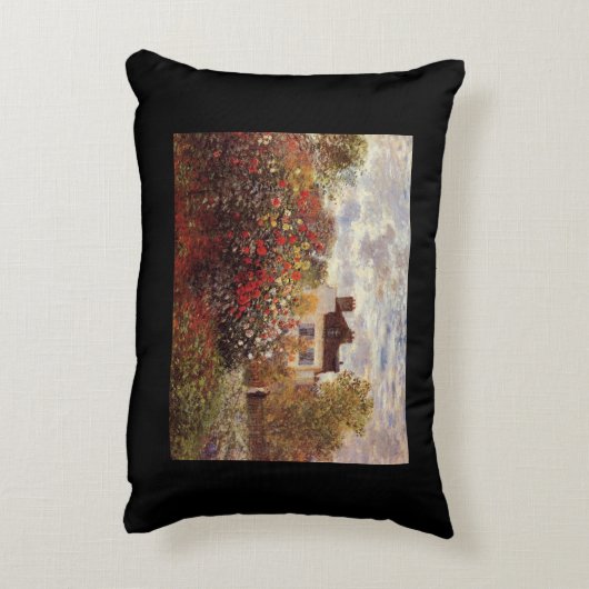 bloemen monettuin in argenteuil sun accent kussen (Achterkant (Verticaal))