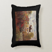 bloemen monettuin in argenteuil sun accent kussen (Voorkant(Verticaal))