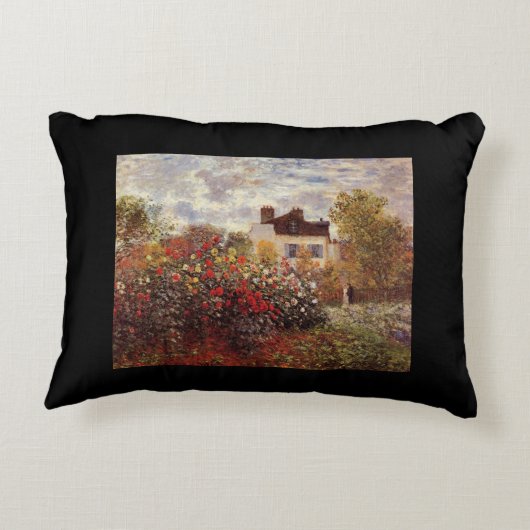  bloemen monettuin in argenteuil sun accent kussen (Achterkant)