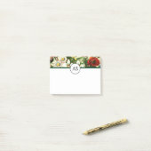  bloemen monogram bloem land post-it® notes (Op bureau)