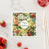  bloemen monogram bloem land servet (Insitu)