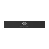 Bloemen Monogram Elegant Huwelijk Custom Uitnodigingen Wikkel (Vlak)