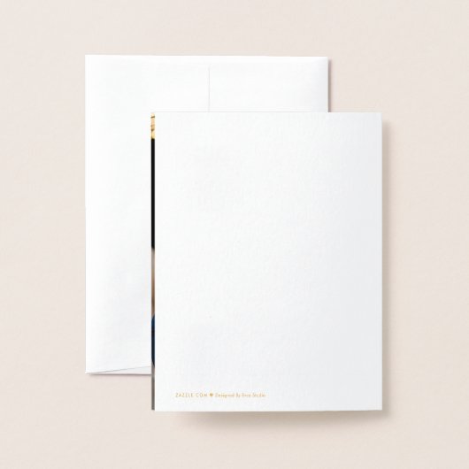 Bloemen Monogram Huwelijk Dank u Foto Folie Kaarten (Met envelop)