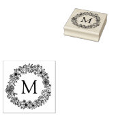 Bloemen Monogram Stempel (Gestempeld)
