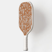 Bloemen Monogrammed Initialen Brown & Pink Pickleball Paddle (Links)
