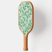 Bloemen Monogrammed Initialen Groen & Roze Pickleball Paddle (Links)