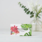 Bloemen | Monstera Bladeren Visitekaartje (Staand voorkant)