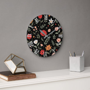 Bloemen  Mooi Modern Collectie Grote Klok