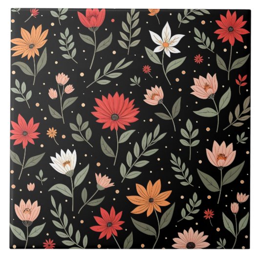 Bloemen  Mooi Modern Collectie Tegeltje (Voorkant)