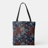Bloemen mooi patroon tote bag (Achterkant)