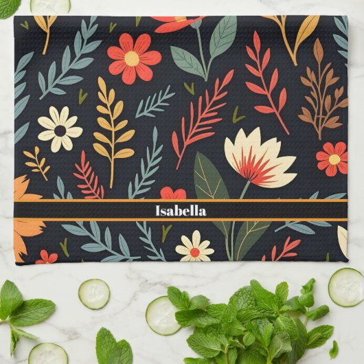 Bloemen  Mooi Populair Collectie Theedoek (Gevouwen)