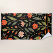 Bloemen  mooi trendy Collectie Strandlaken (Voorkant)