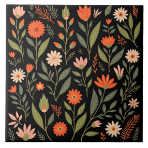 Bloemen  mooi trendy Collectie Tegeltje