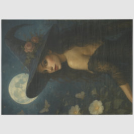 Bloemen Moonlight Witch Gothic Halloween Decoupage Tissuepapier